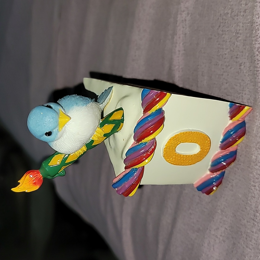 Charming Tails: #0 Belle Bird With Candle On Birthday Cake 89/10 Charming Tails